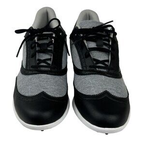 Adidas Adicross Womens Gray Black Wingtip Spikeless Golf Shoes Size 9.5 NEW